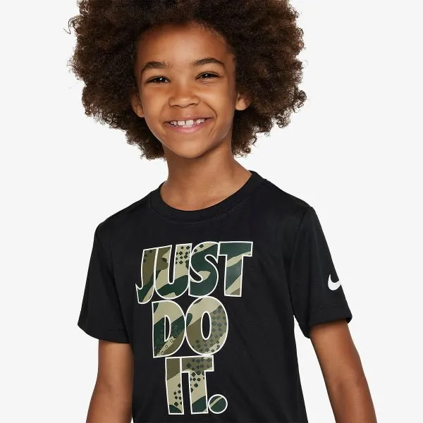 NIKE JUNIOR SPORTSWEAR JUST DO IT BLACK CAMO TEE