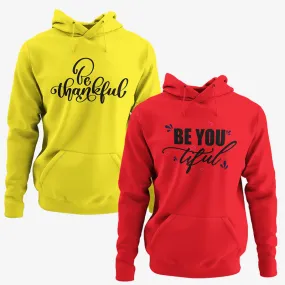 Pack of 2 BB Printed Ladies Hoodies - Deal20one