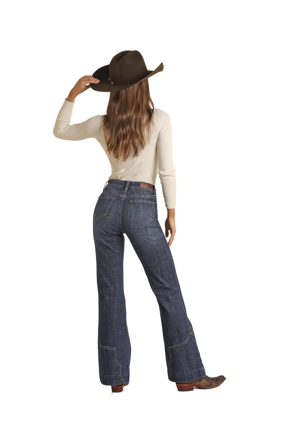 Panhandle Slim Womens Front Western Yoke Trouser Jeans