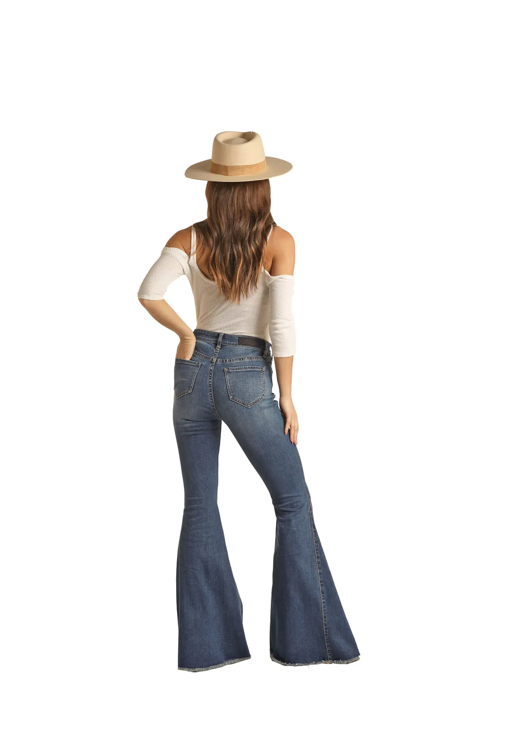 Panhandle Slim Womens Highrise Bell Bottom Jeans