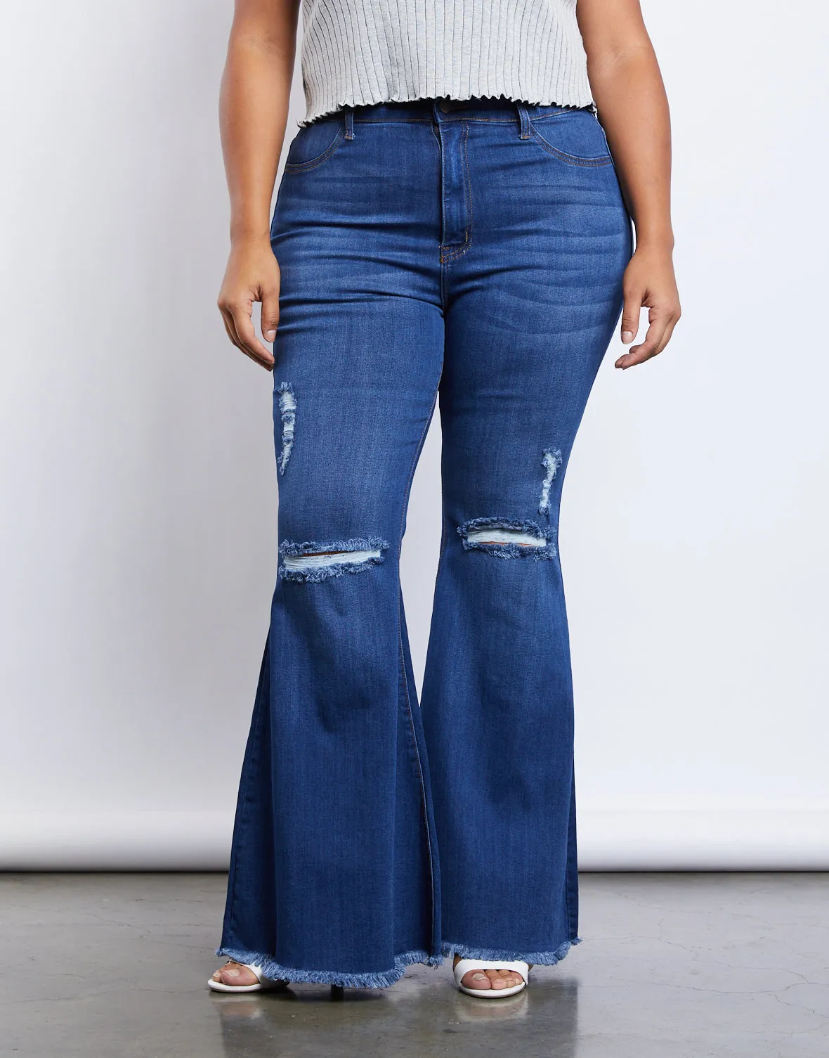 Plus Size Donna Flare Jeans