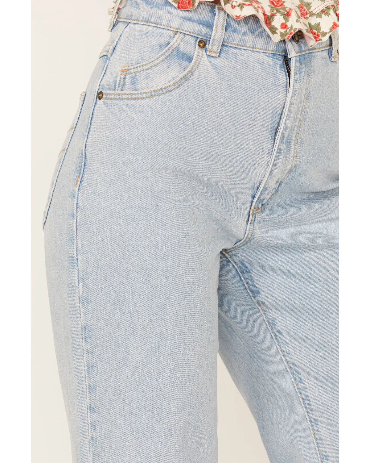 Product Name:  Rolla's Women's Boot Barn Exclusive Nina Light Wash High Rise Eastcoast Flare Stretch Denim Jeans