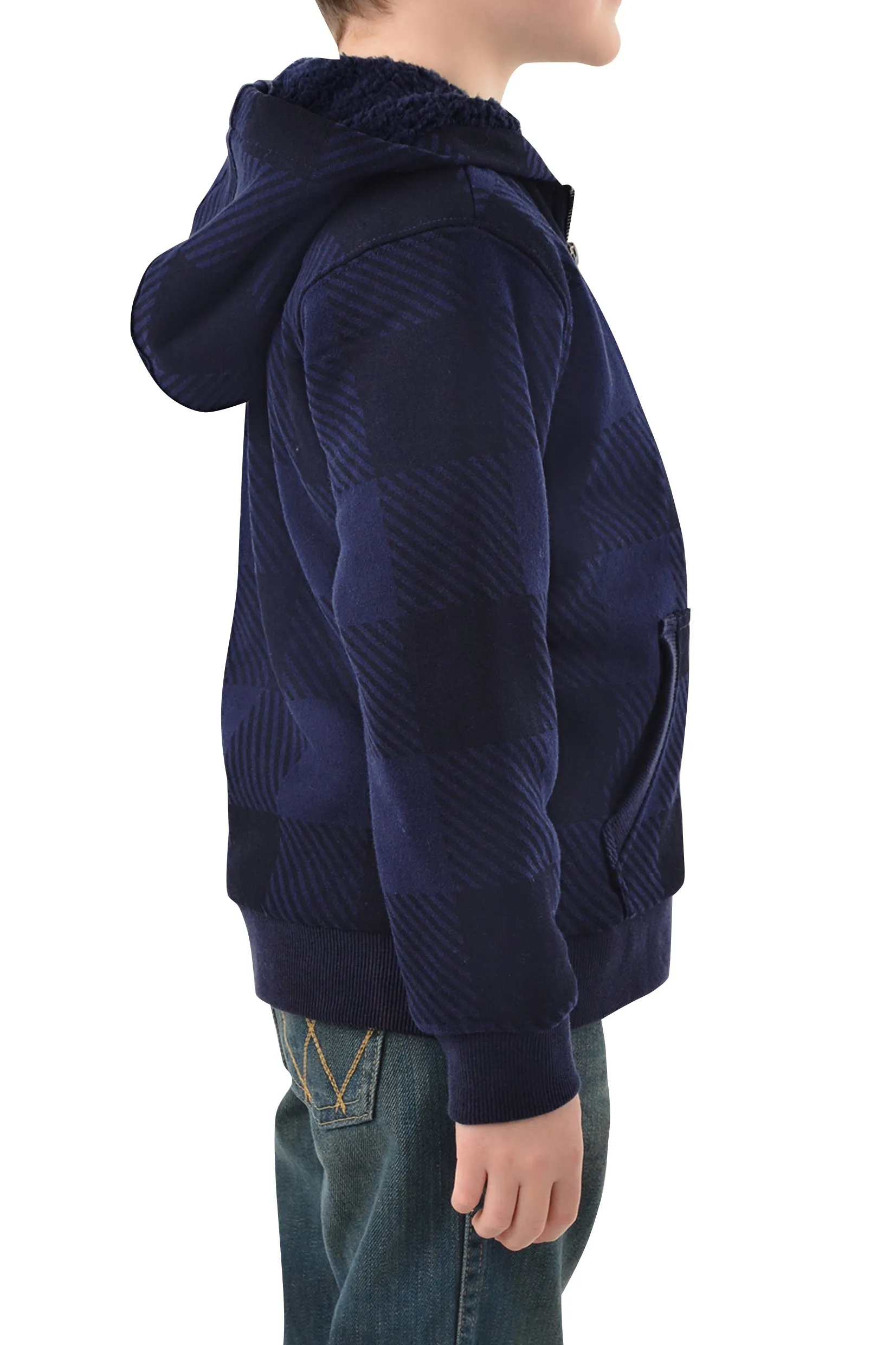 Pure Western Boys Tonkin Zip Through Hoodie - Navy - P3W3710680 - On Sale