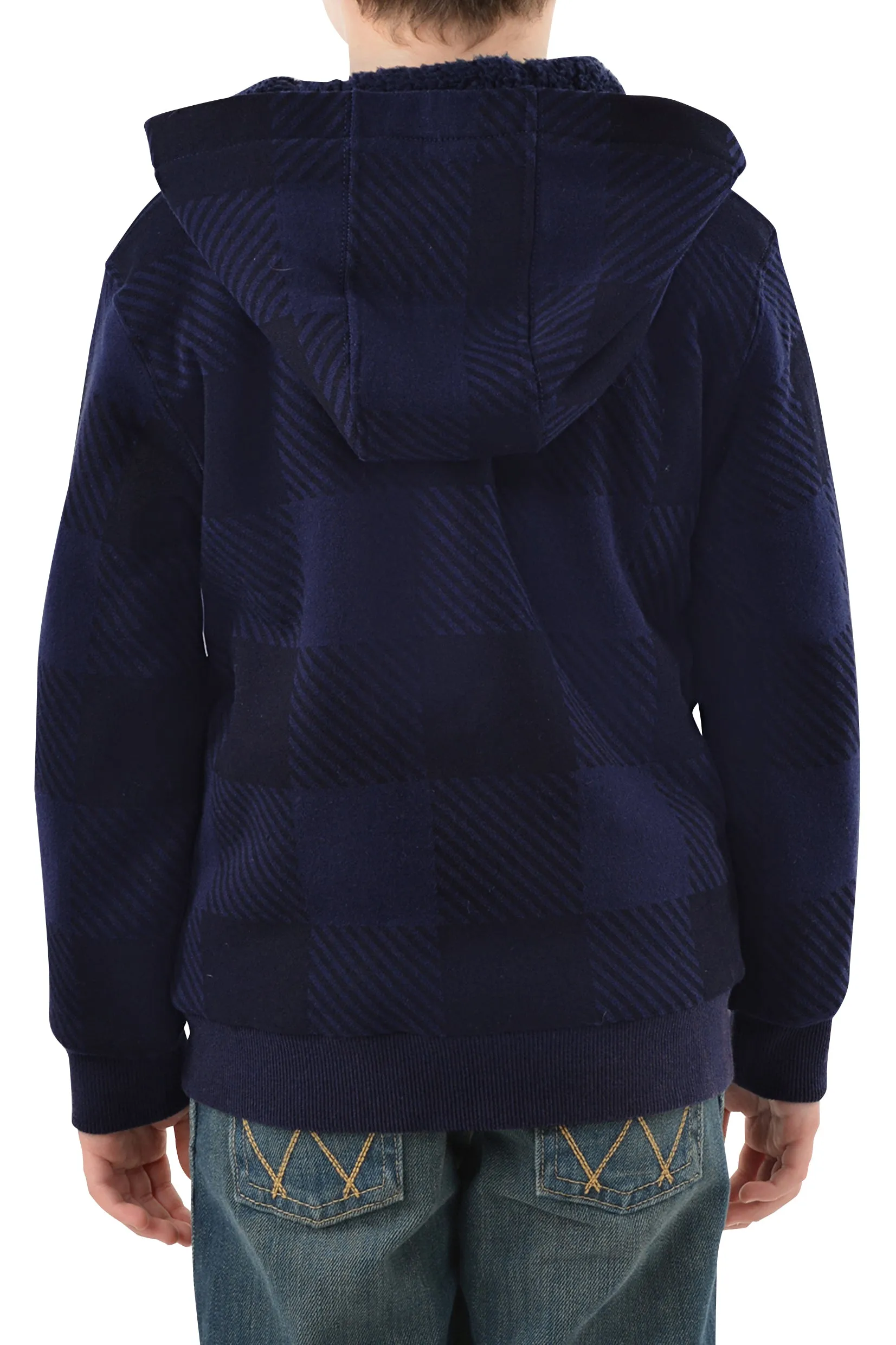 Pure Western Boys Tonkin Zip Through Hoodie - Navy - P3W3710680 - On Sale