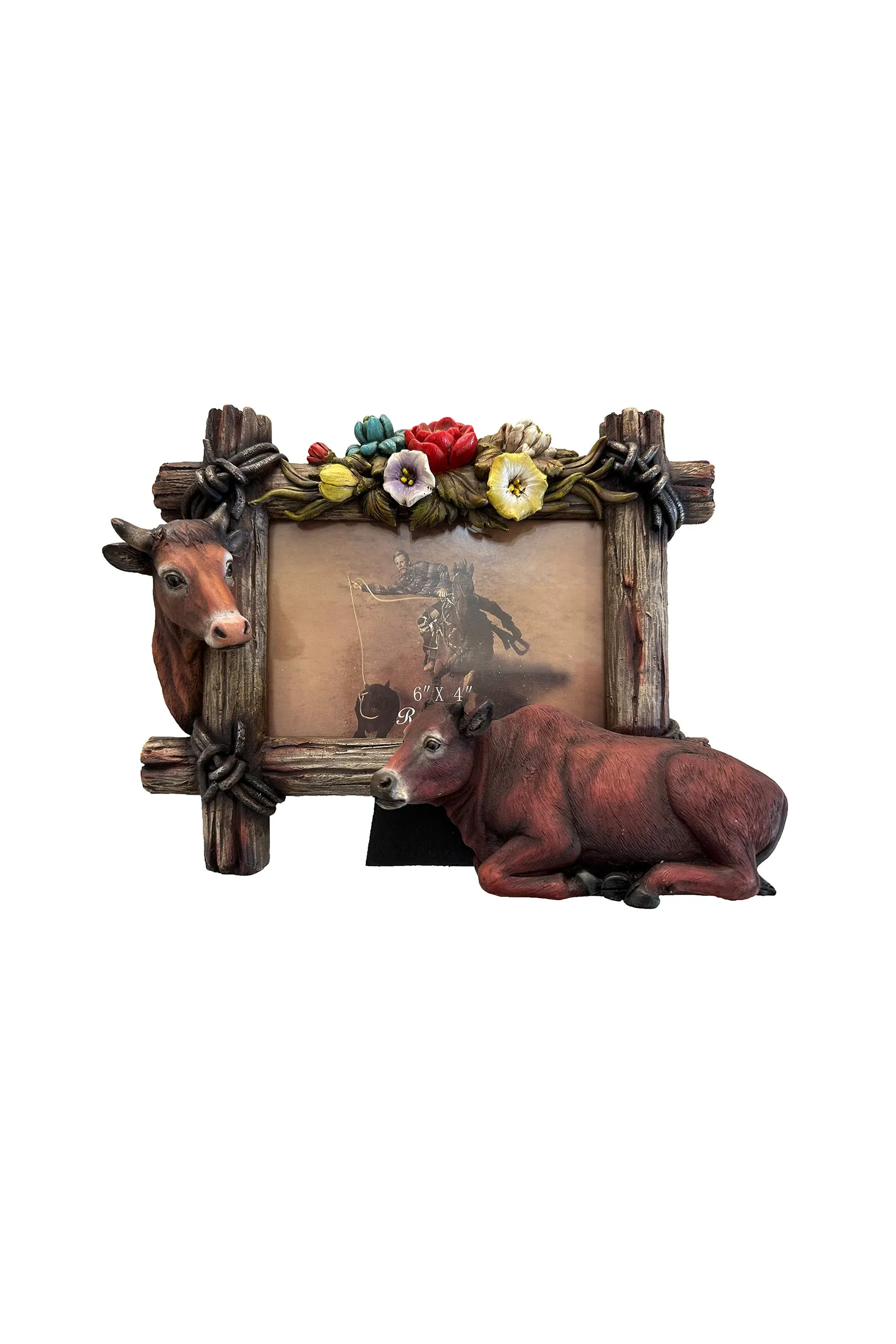 Pure Western Cow Picture Frame - 6 x 4 - P3S1904GFT