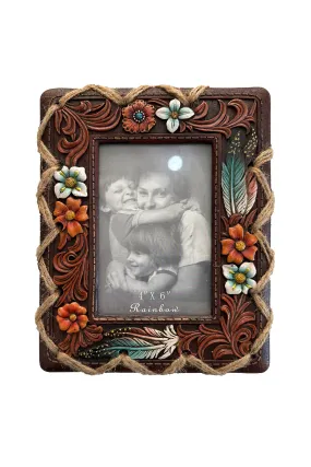 Pure Western Floral Picture Frame - 4 x 6 - P3S1903GFT