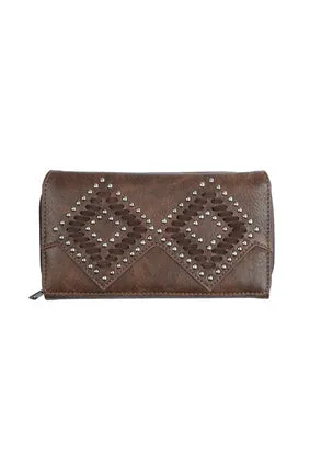 PURE WESTERN PAIGE WALLET (CHOCOLATE)