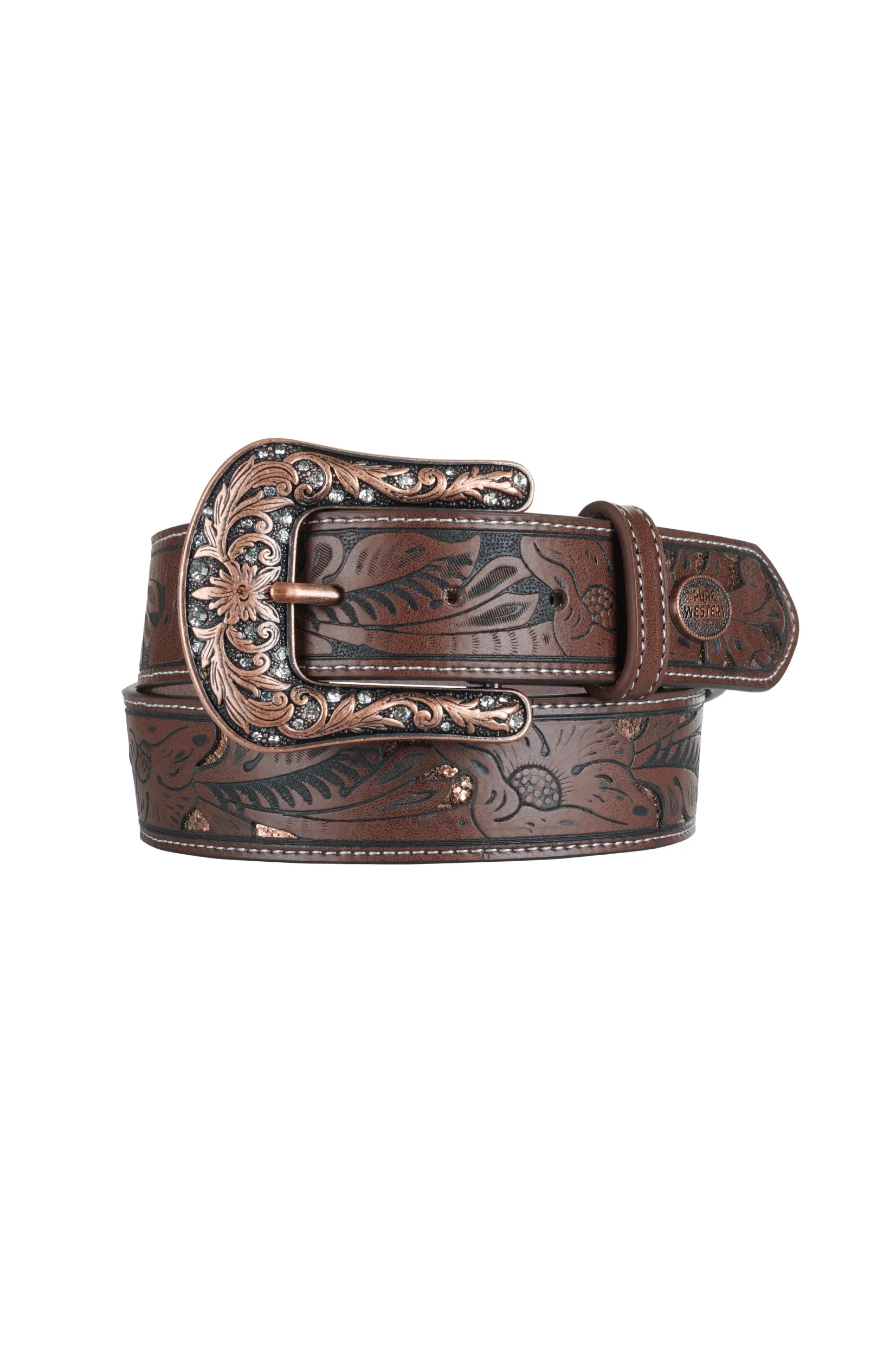 Pure Western Willow Belt - Dark Tan - P4W2907BLT