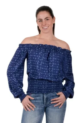 PURE WESTERN WOMENS EMMA BLOUSE