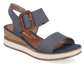 Remonte D6453-14 Womens Leather Touch-Fastening Sandal