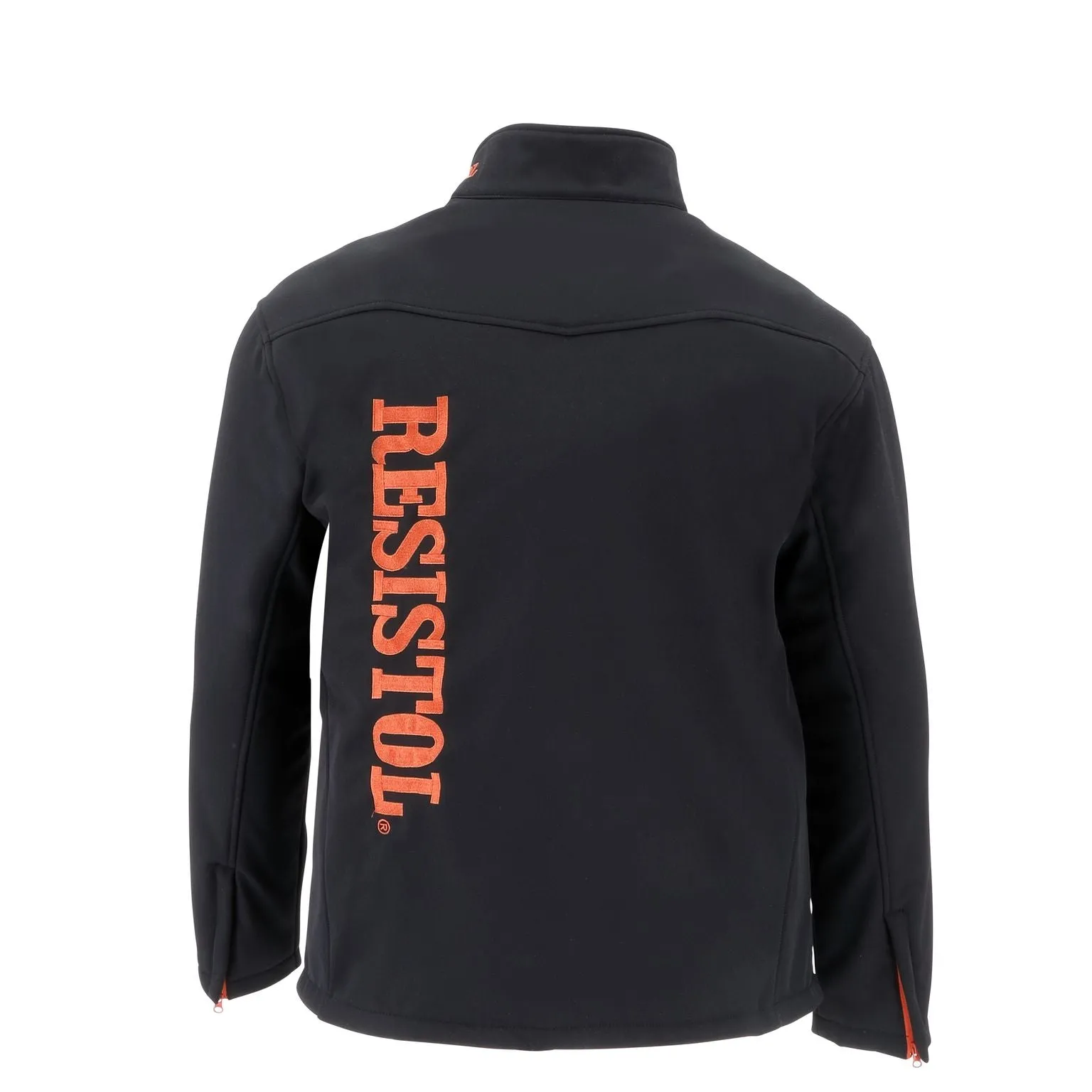 Resistol Mens Black Forest Softshell Logo Black Jacket