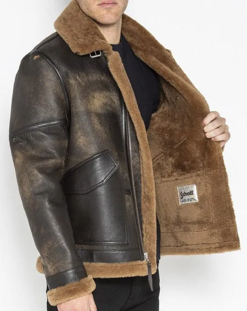 SCHOTT LCWEAPON18 SHEEPSKIN