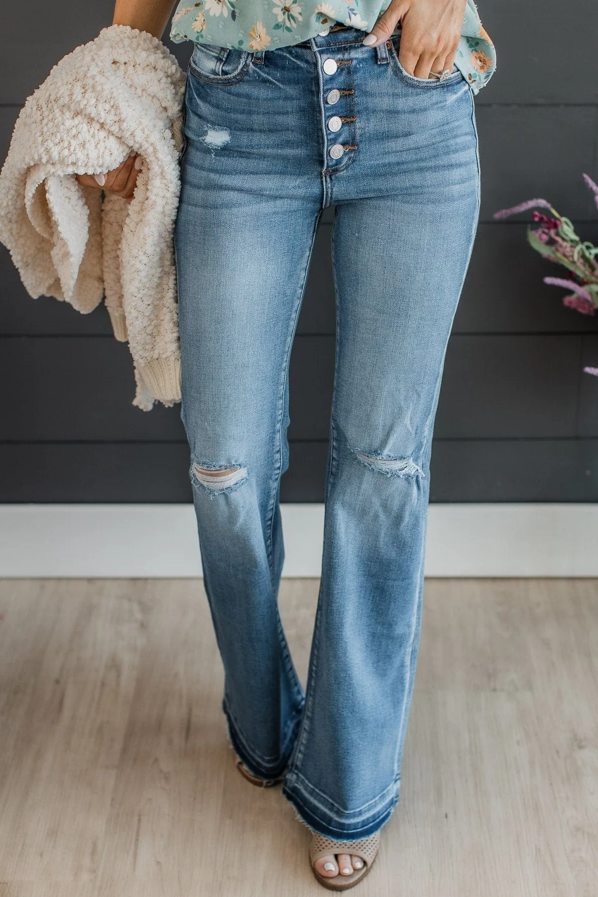 Sneak Peek High-Rise Boot Cut Jeans- Lucia Wash