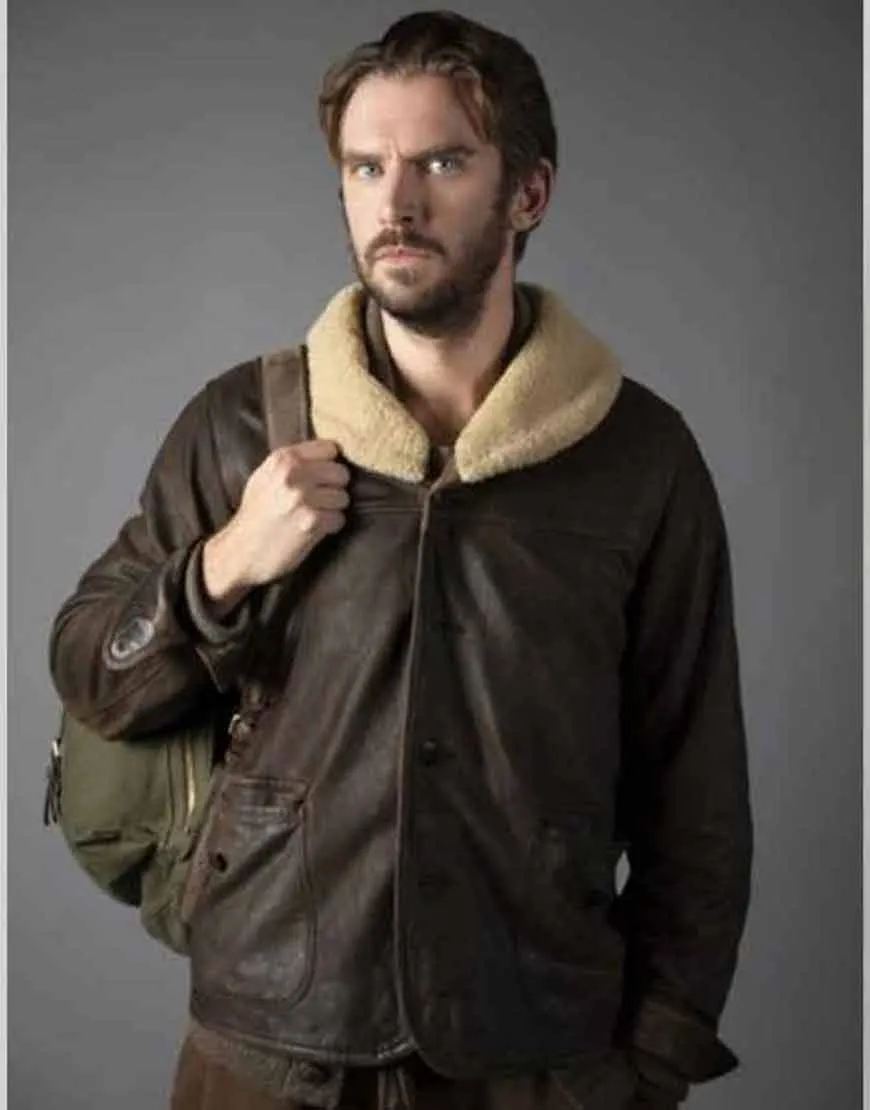 Solos 2021 Dan Stevens Leather Jacket | Otto Shearling Collar Jacket