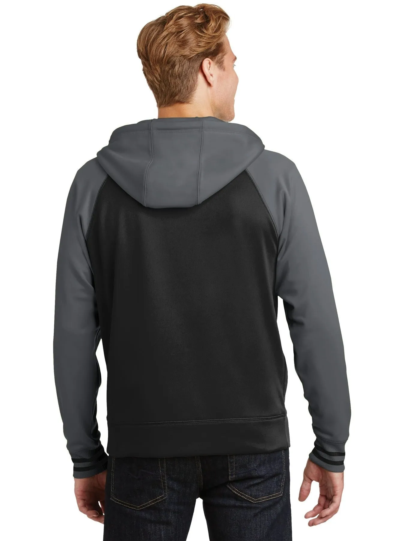 Sport-Tek Sport-Wick Varsity Fleece Full-Zip Hooded Jacket