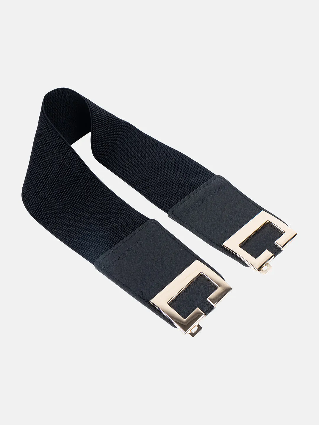 Stretch Bold Buckle Broad Belt