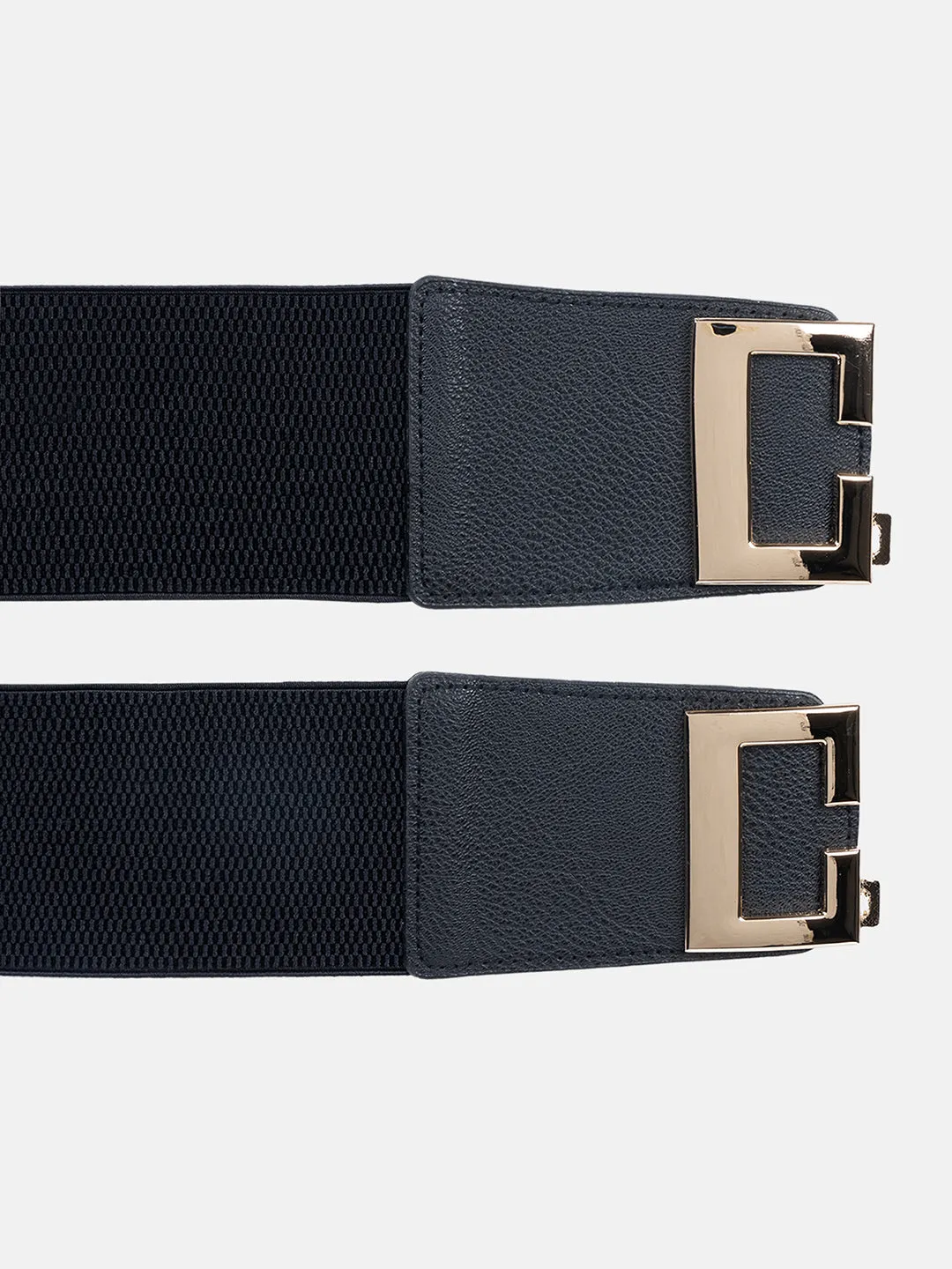 Stretch Bold Buckle Broad Belt