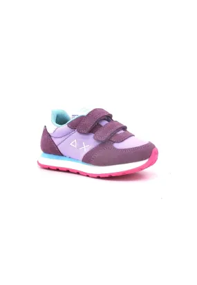 SUN68 Ally Solid Nylon Sneaker Bambino Lilla Z33401B