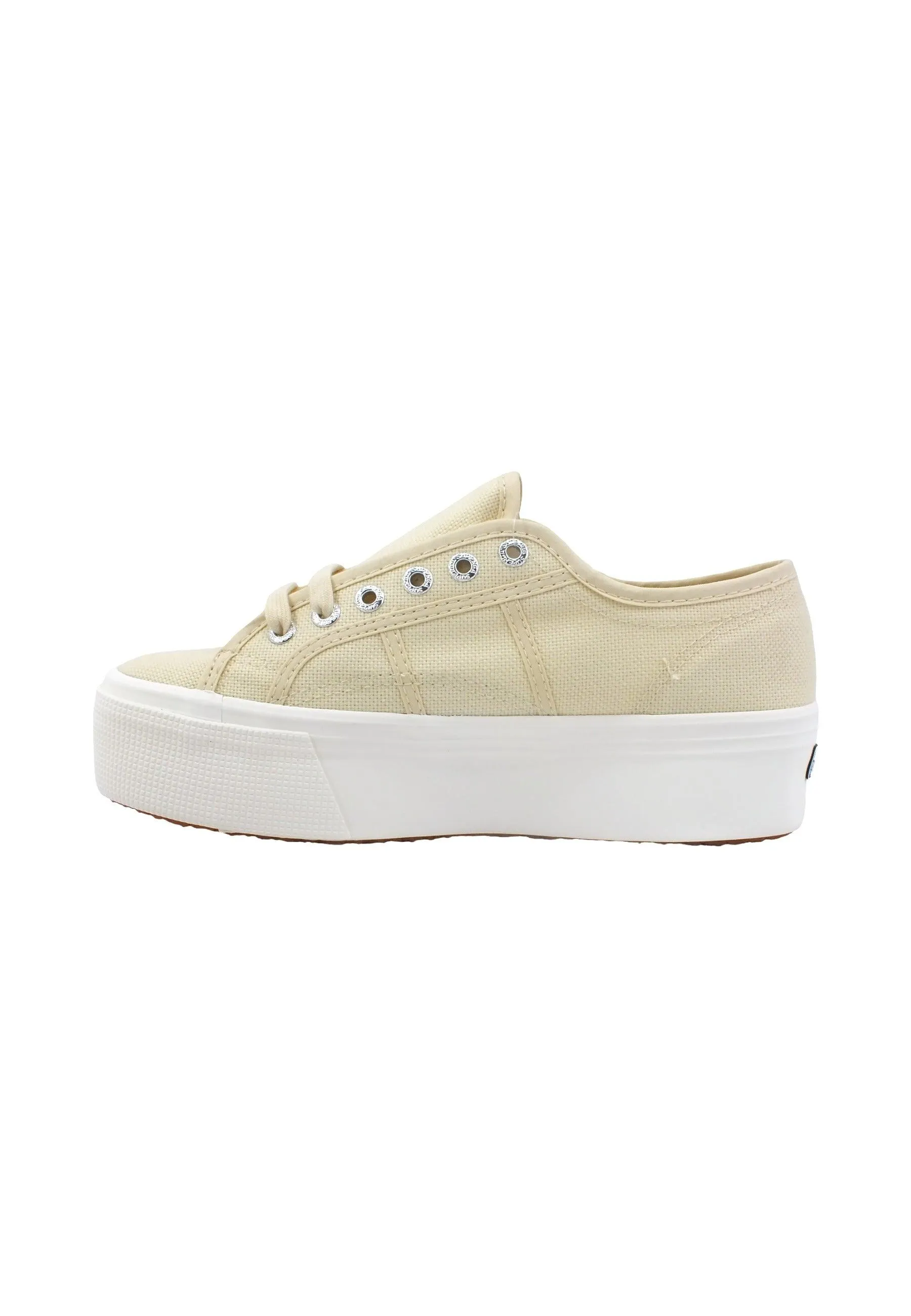 SUPERGA 2790 Platform Sneaker Donna Beige Eggshell S9111LW