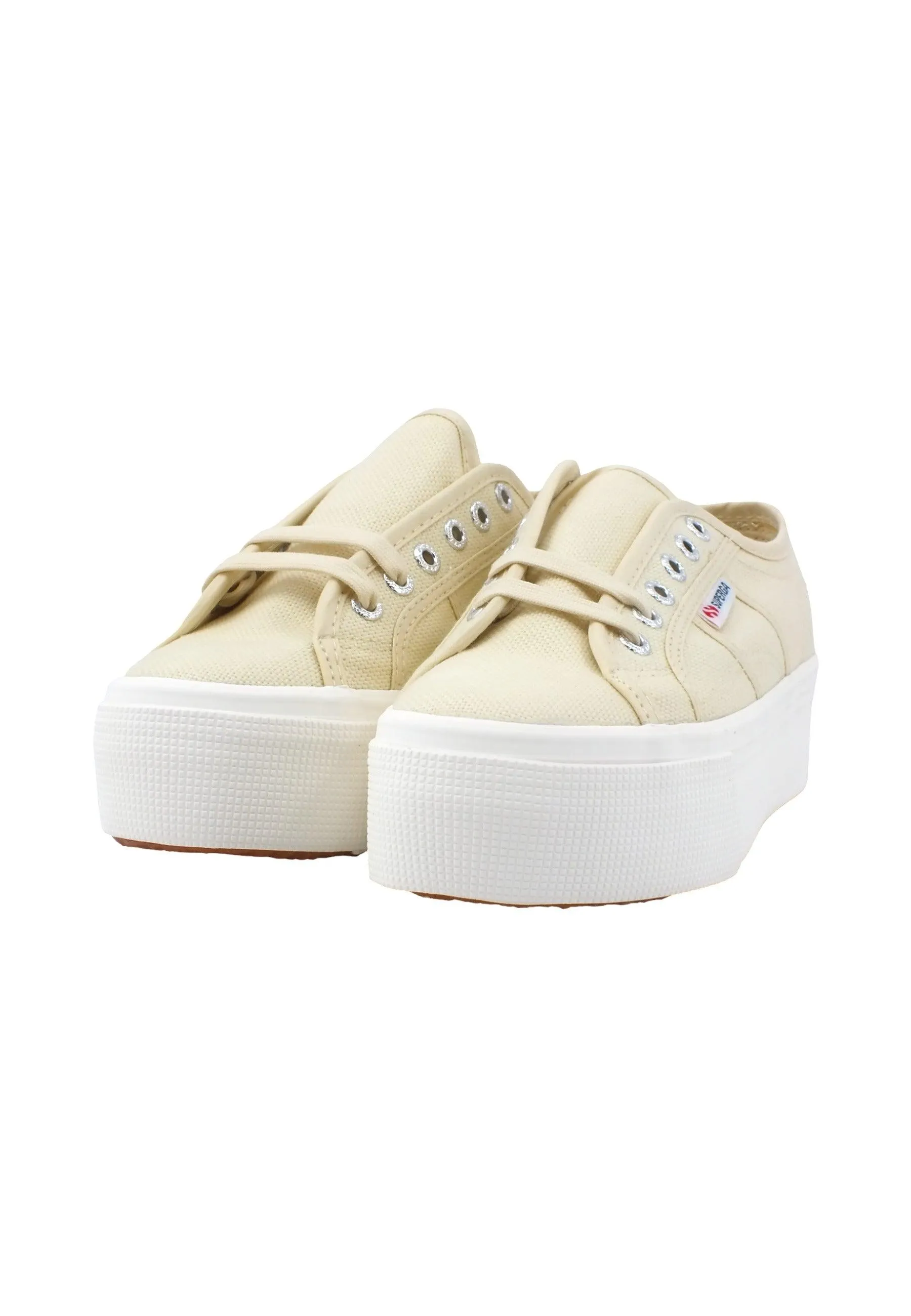 SUPERGA 2790 Platform Sneaker Donna Beige Eggshell S9111LW