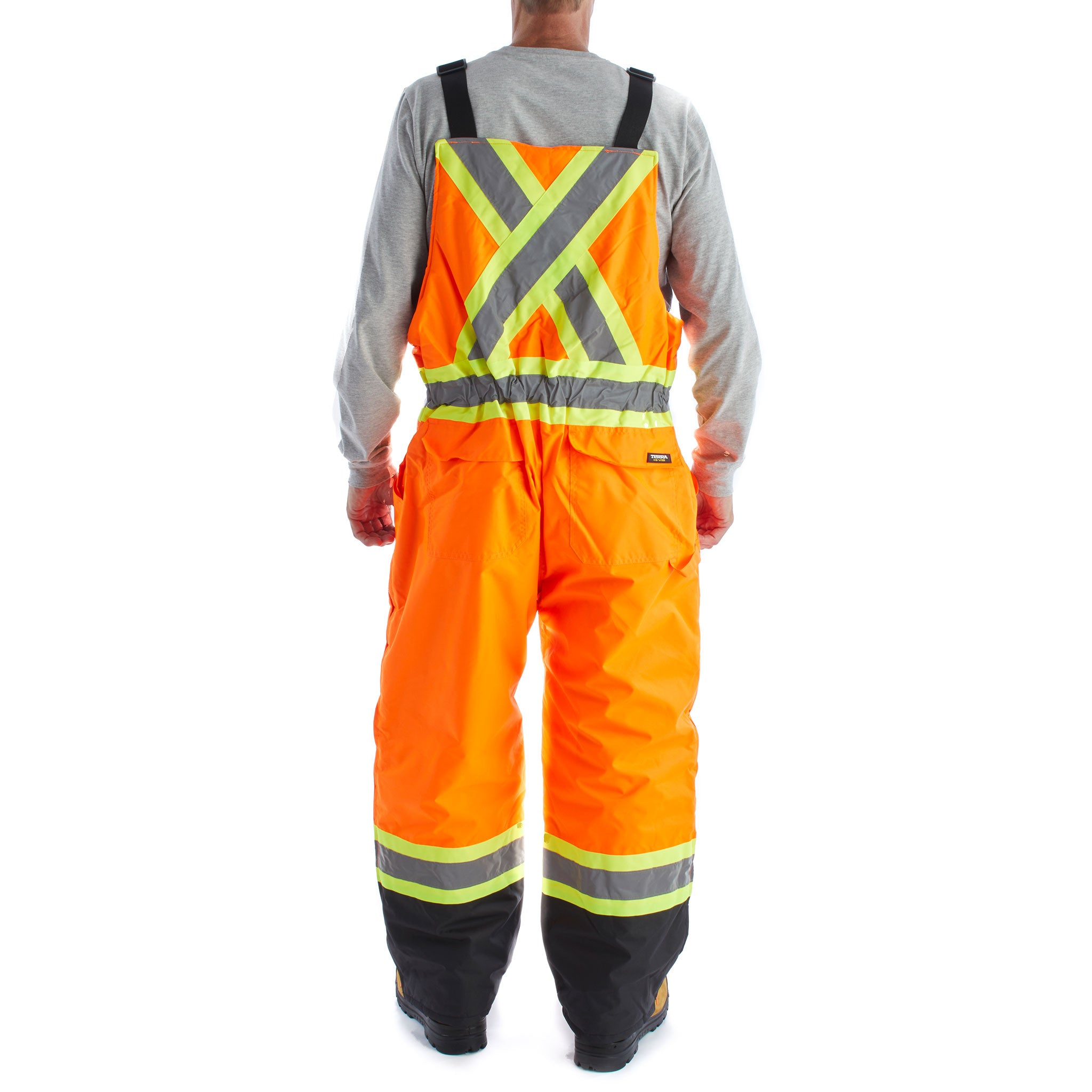 Terra Hi-Vis Men's Insulated Bib Work Overall 116507 - Orange