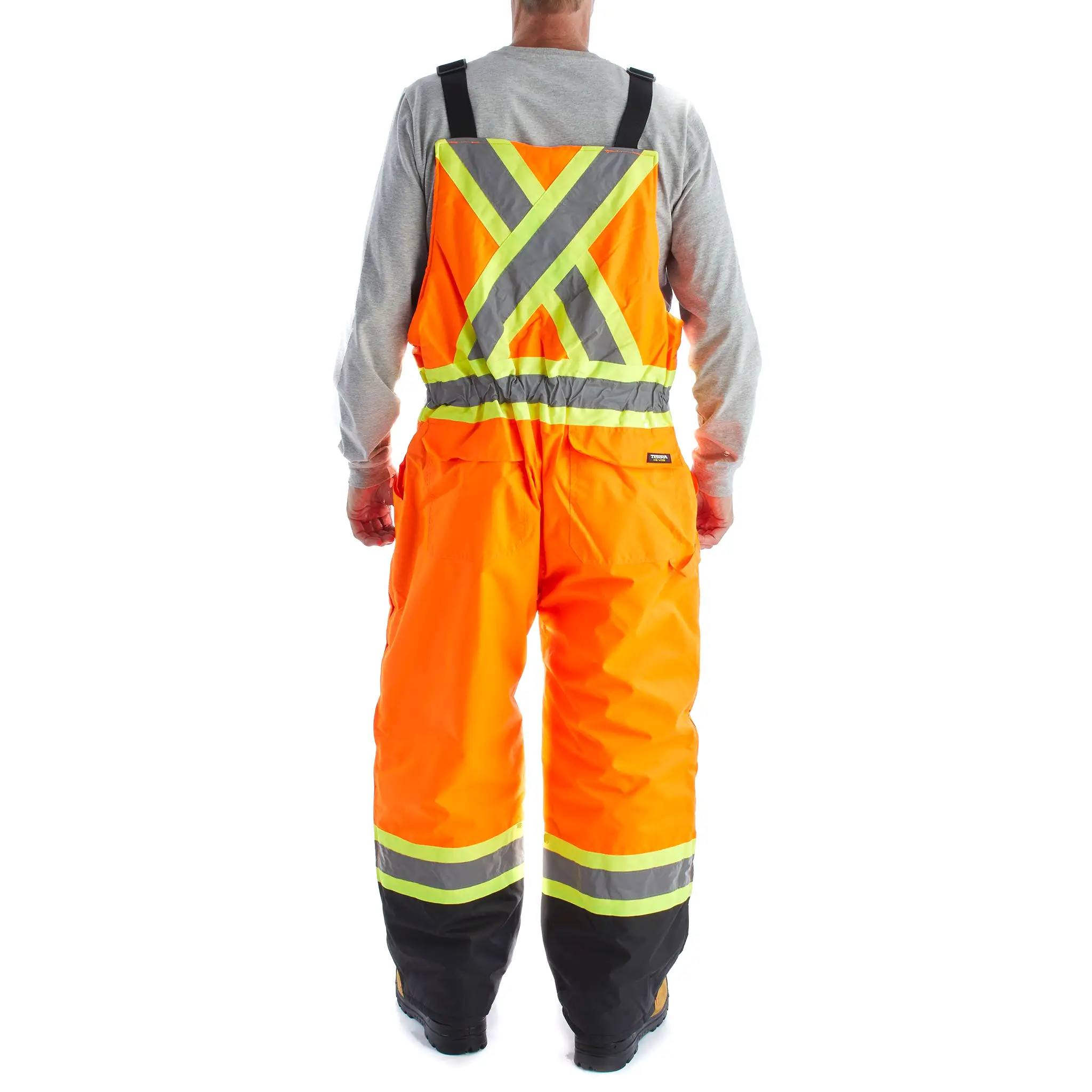 Terra Hi-Vis Men's Insulated Bib Work Overall 116507 - Orange