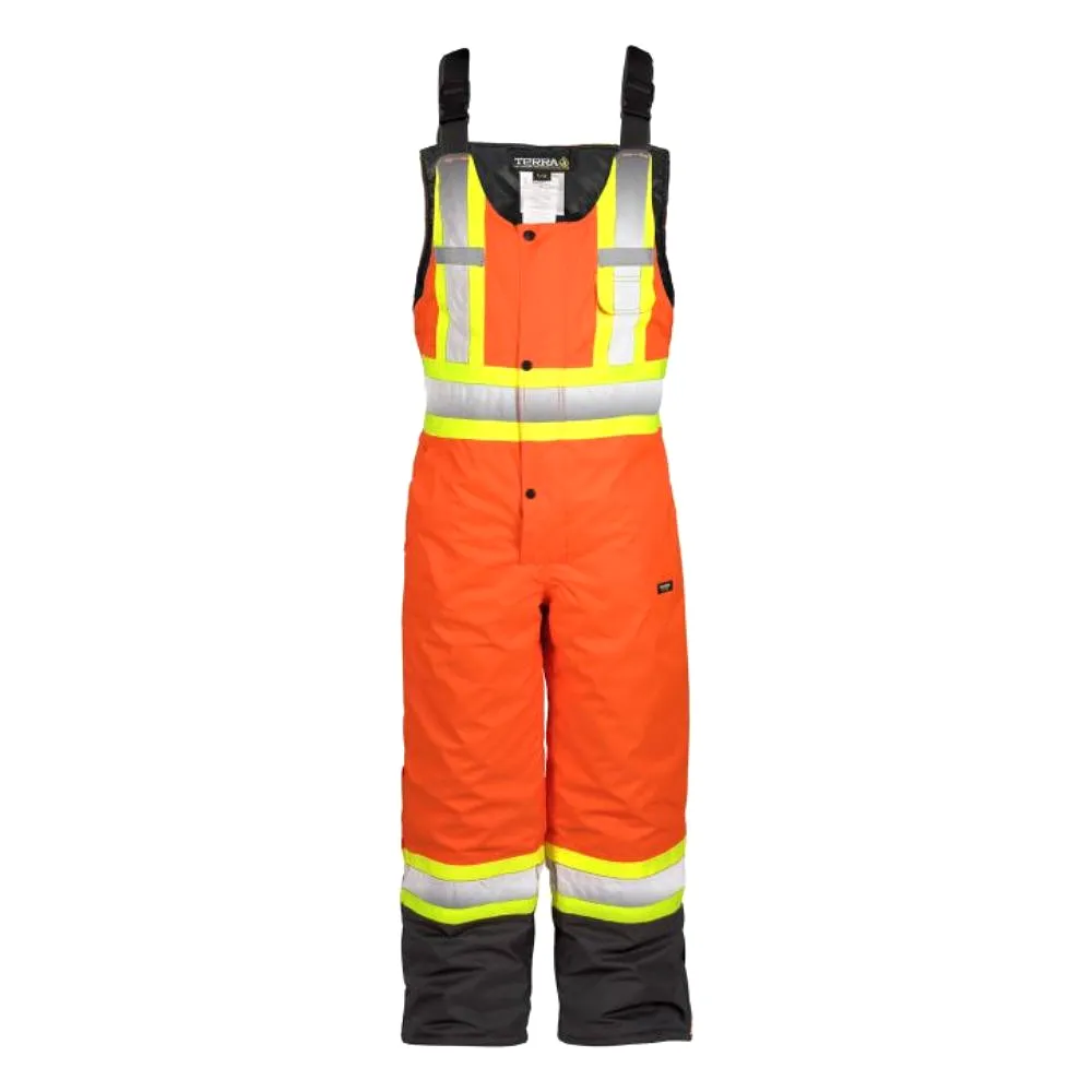 Terra Hi-Vis Men's Insulated Bib Work Overall 116507 - Orange