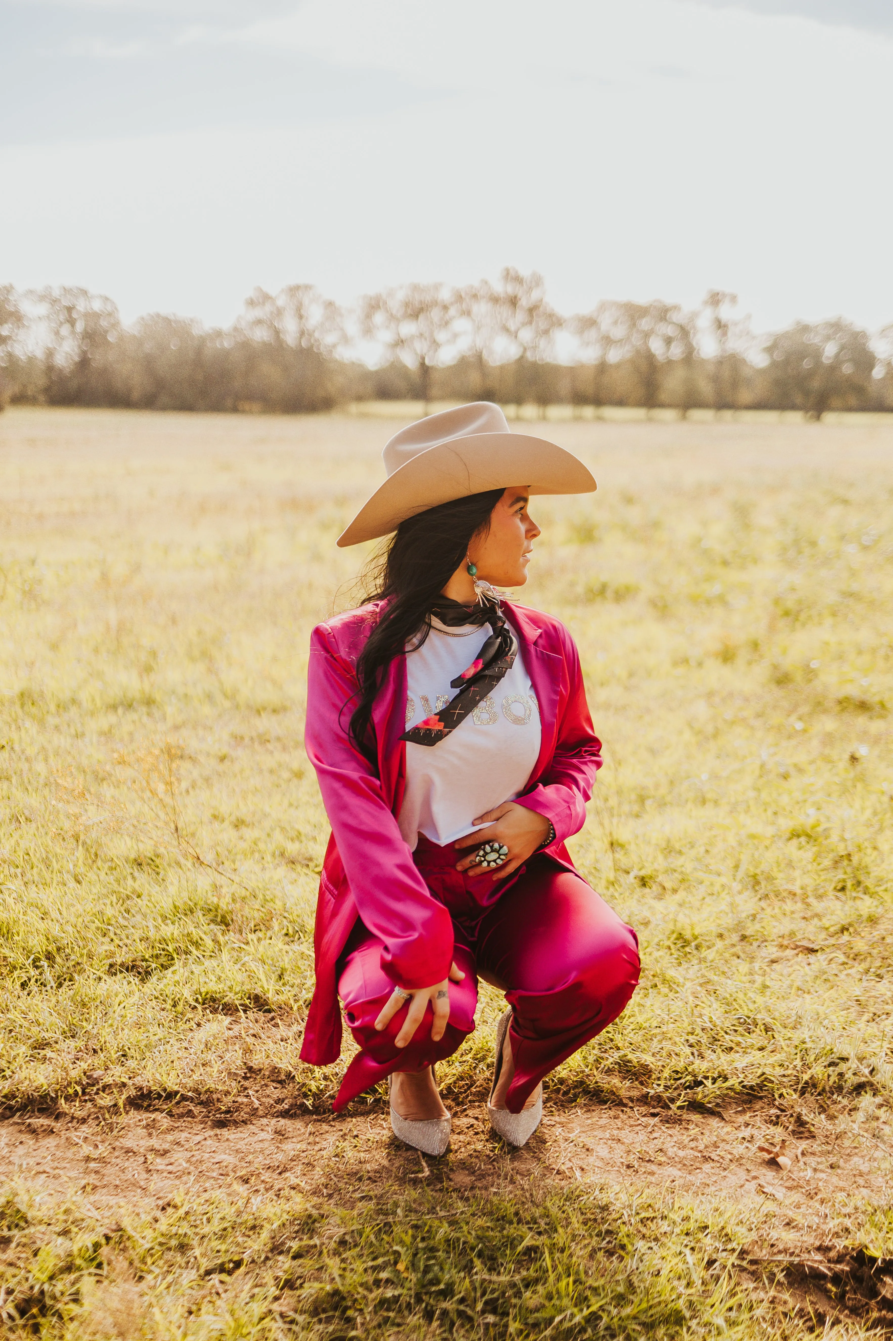 The Rowan Blazer in Fuchsia