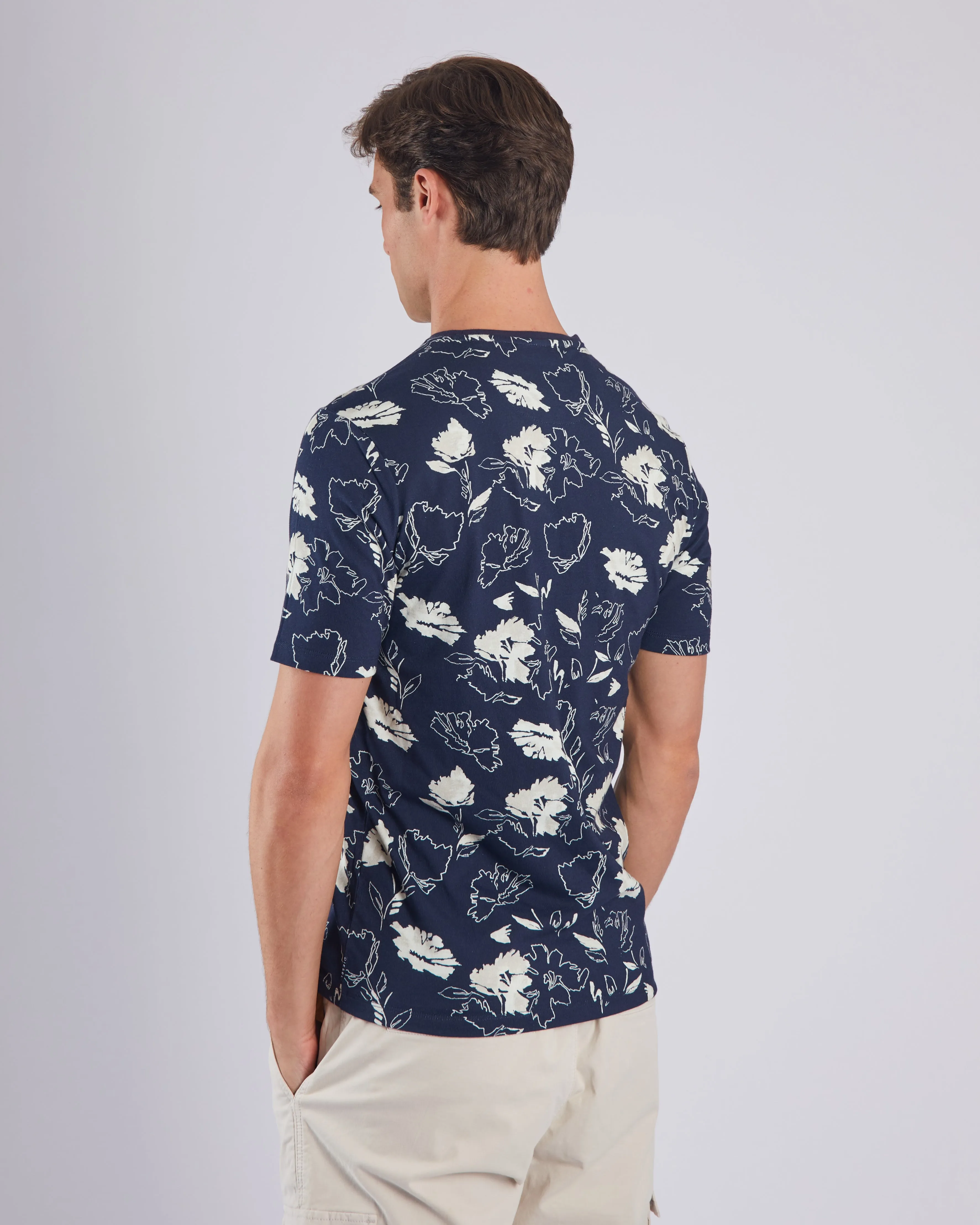 Wilder Tee Navy Print