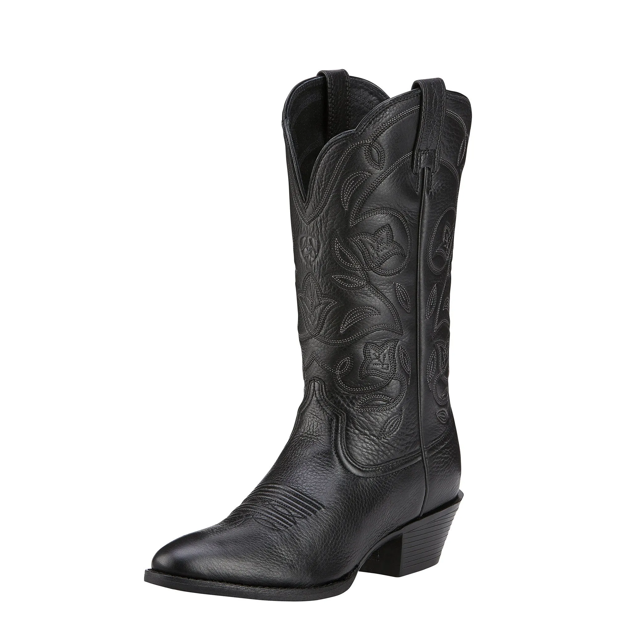 Women's Ariat Heritage Western R Toe (Black)