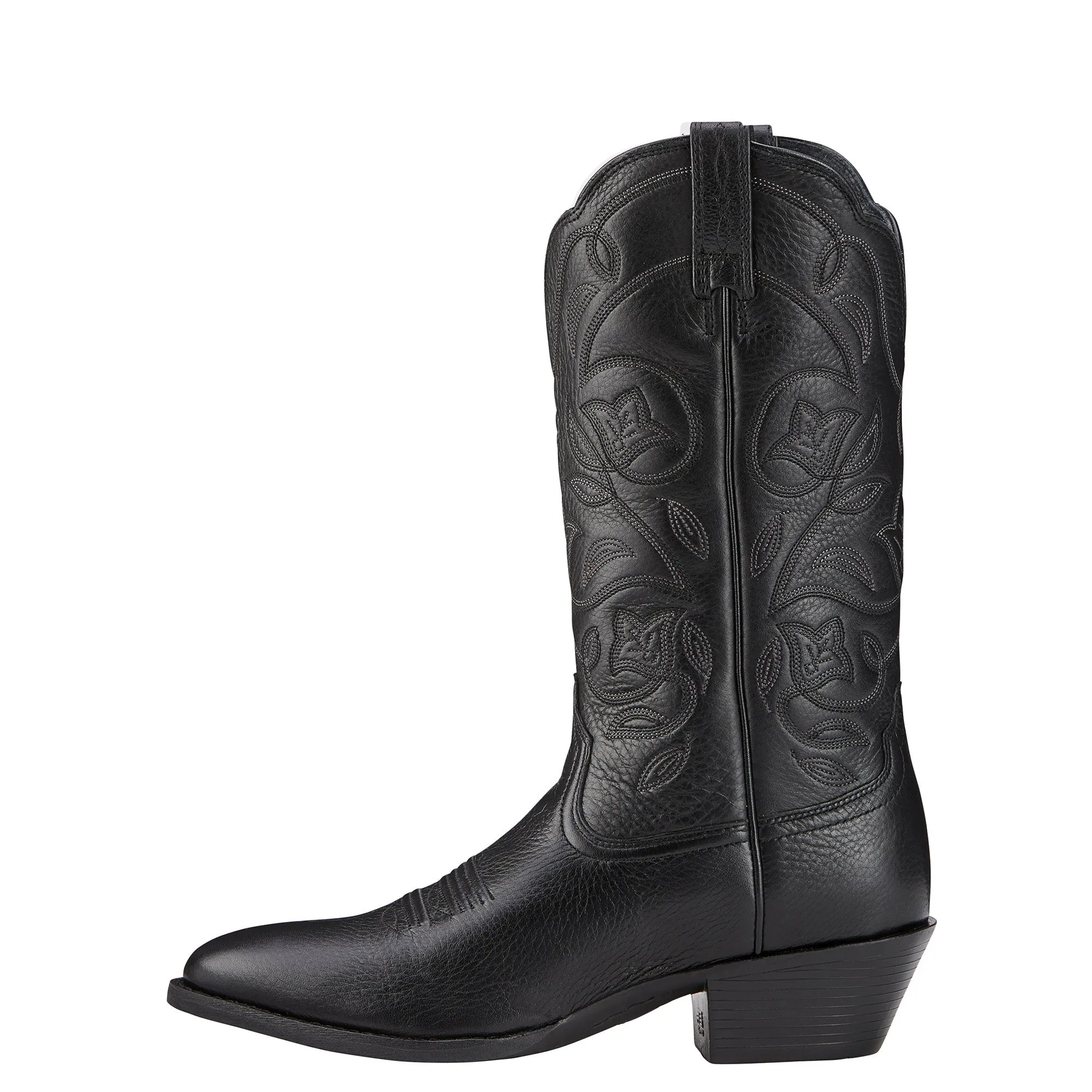 Women's Ariat Heritage Western R Toe (Black)