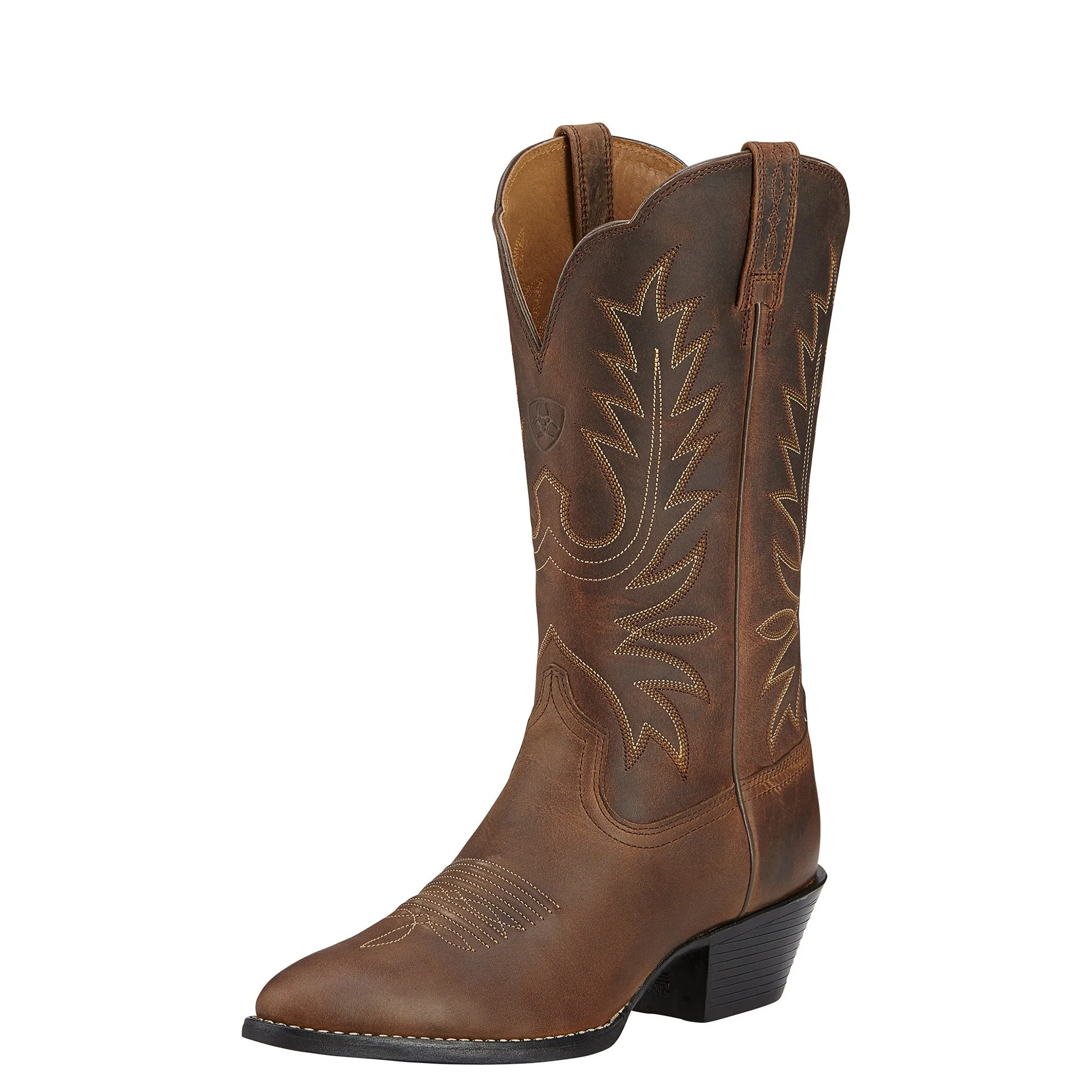 Women's Ariat Heritage Western R Toe (Distressed Brown)