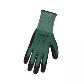 Worktuff Latex Foam Coated Gardening Gloves 51147 - Green 3-Pack