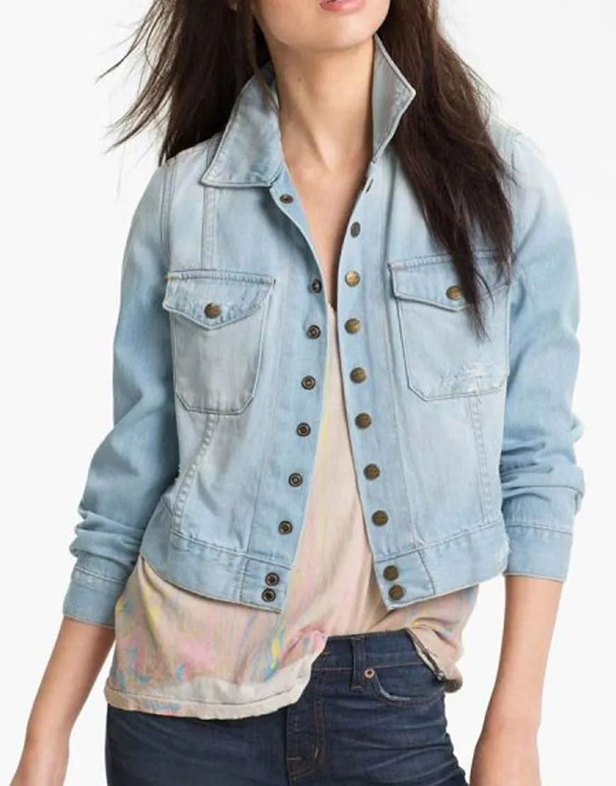 Yellowstone S03 Kelsey Asbille Denim Jacket | New Arrivals | Get 50%OFF