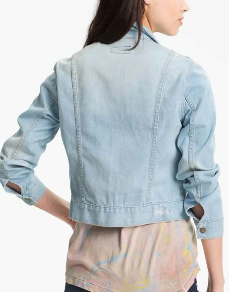 Yellowstone S03 Kelsey Asbille Denim Jacket | New Arrivals | Get 50%OFF